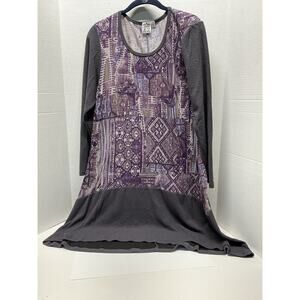 Parsley & Sage Dress Womens Medium Colorful Patchwork Boho‎ Artsy Sheath